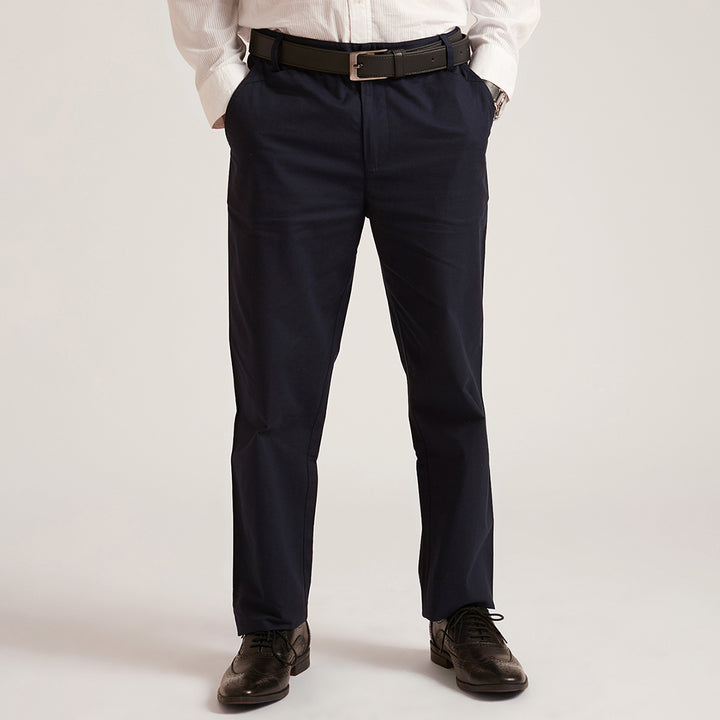 B77 Men's Semi Formal Organic Cotton Straight Trousers