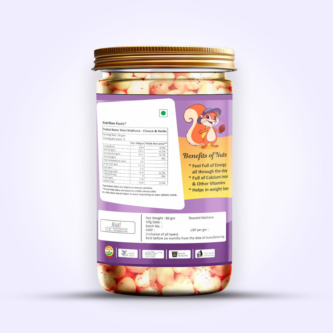 Mast Makhana Cheese & Herbs 80 g