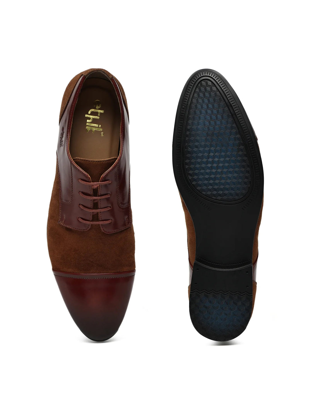 CapToe Derby – Brown & Tan