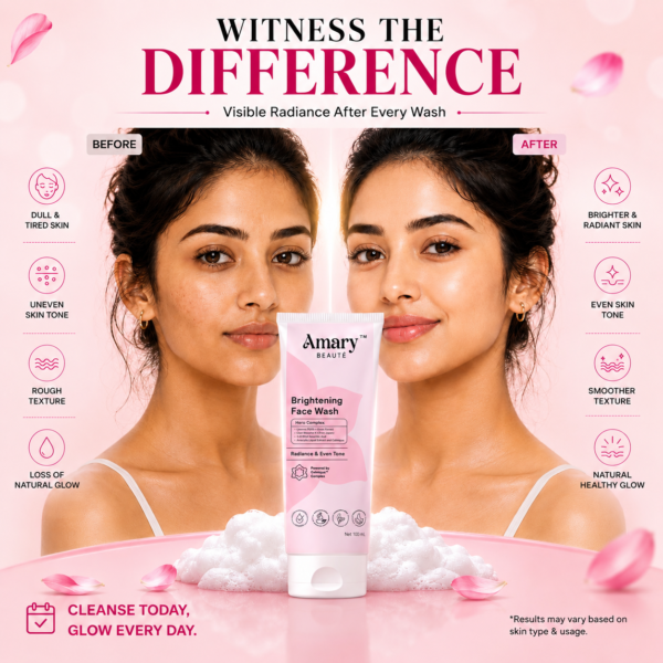 Amary Beaute Advanced Radiance Cleanser | Skin Brightening Face Wash