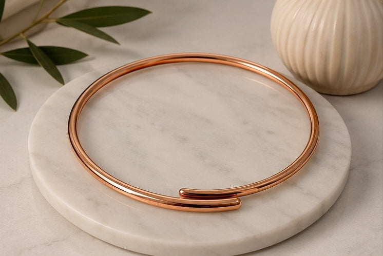 Elegant Pure Copper Necklace for Women | Handmade Ayurvedic Copper Jewelry