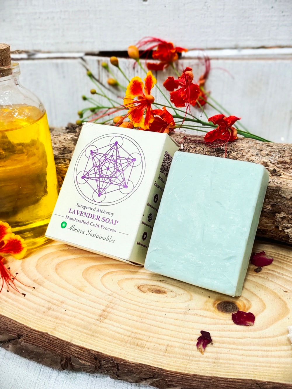 Almitra Sustainables Lavender Handmade Cold Processed Soap 100g