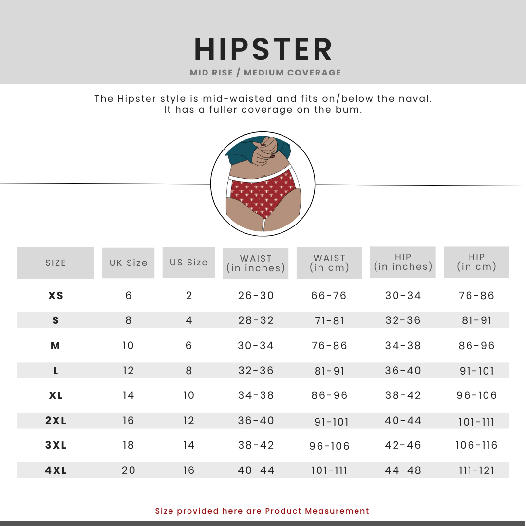 Pepper and Gems Organic Cotton Hipsters Pack of 2