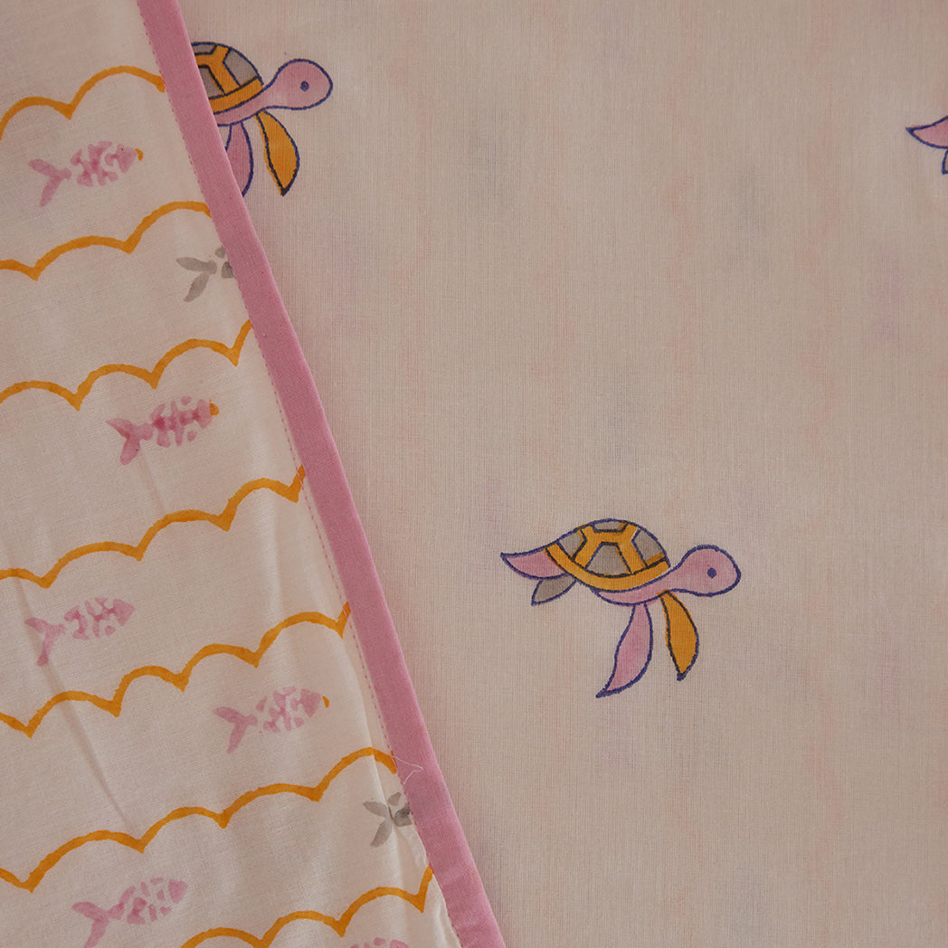 ADYA Lilac & Pink Turtle Baby Dohar