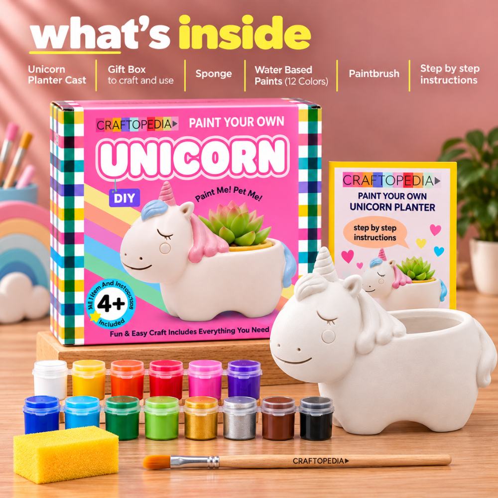 DIY Planter Painting Kit - Unicorn