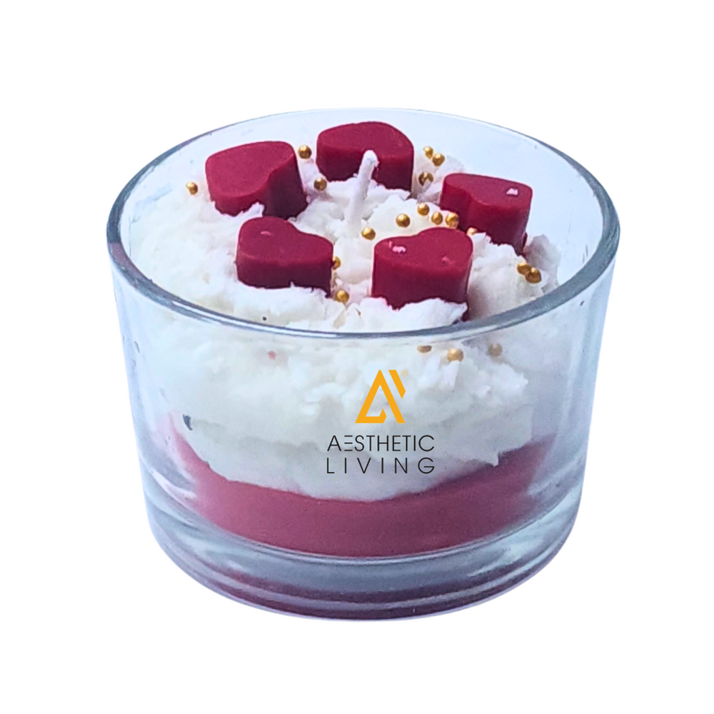 Aesthetic Living Blushing Hearts Valentine's Gift Candle-110g