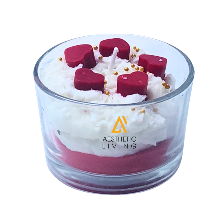 Aesthetic Living Blushing Hearts Valentine's Gift Candle-110g