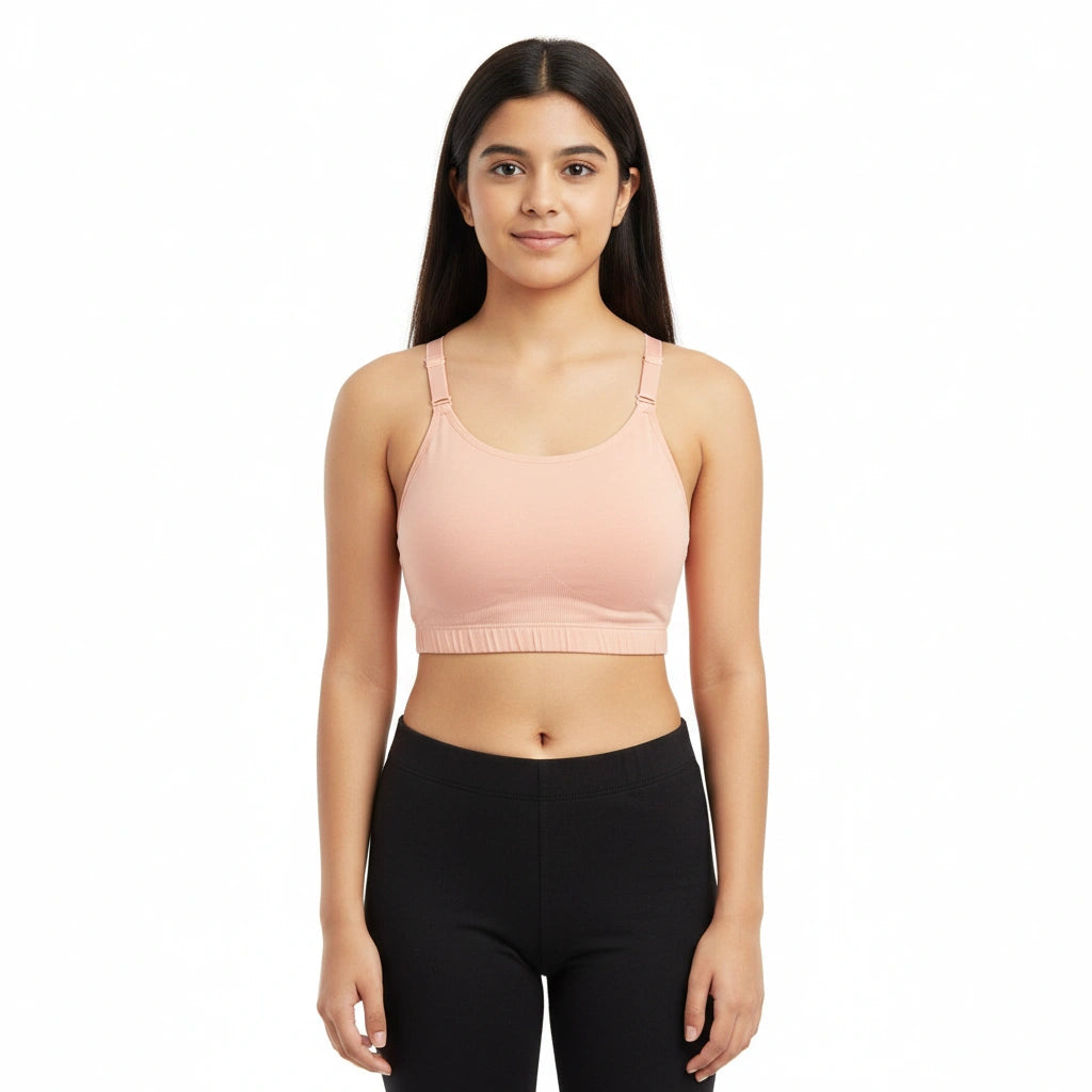 Bamboo Fabric Teenager Sports Bra – Ultra Soft, Stretchy & Sweat-Proof
