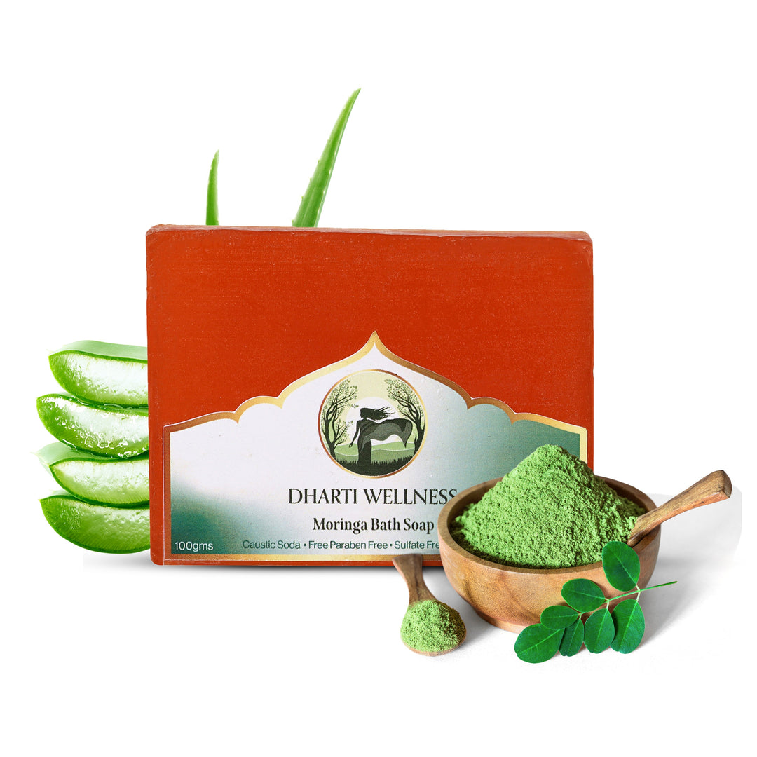 Moringa Bath Soap -  | Organic | Natural | Caustic - Soda Free | Dry Itchy Skin | Hydrating | Stress Relief