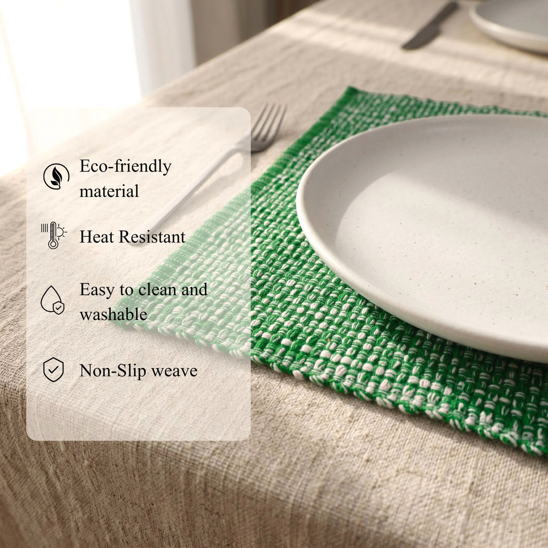 Cotton Woven Placemats Set of 6