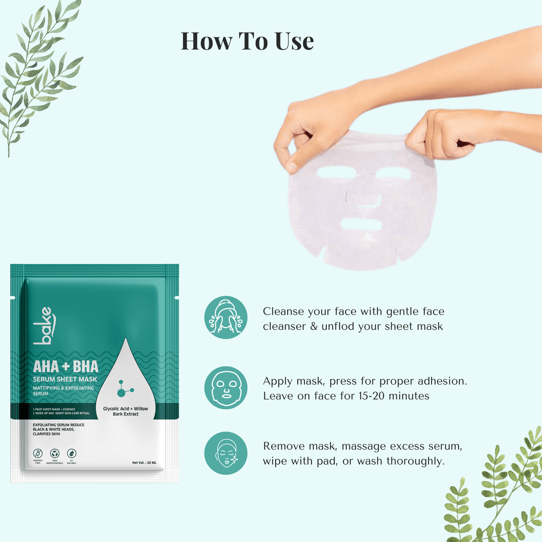 AHA + BHA Serum Sheet Mask - Suspire