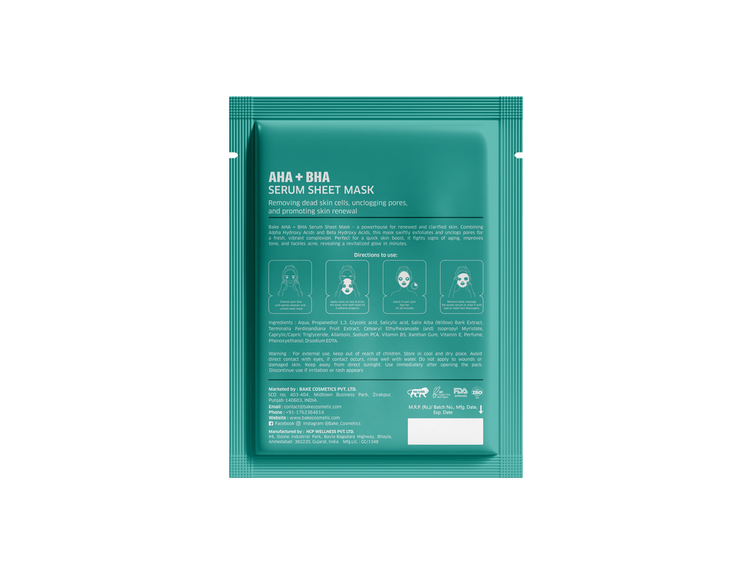 AHA + BHA Serum Sheet Mask - Suspire