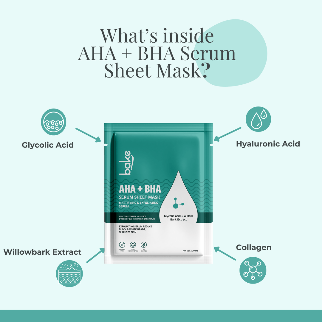 AHA + BHA Serum Sheet Mask - Suspire