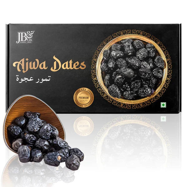 JB&CO Ajwa Dates - Khajoor Imported from Madina - 500 gm
