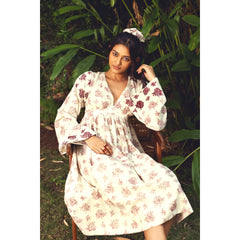 AKASHI Rosey Affair Kala Cotton Women's Dress