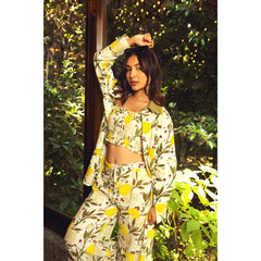 AKASHI Lemon Leaf Kala Cotton Women's Shirt