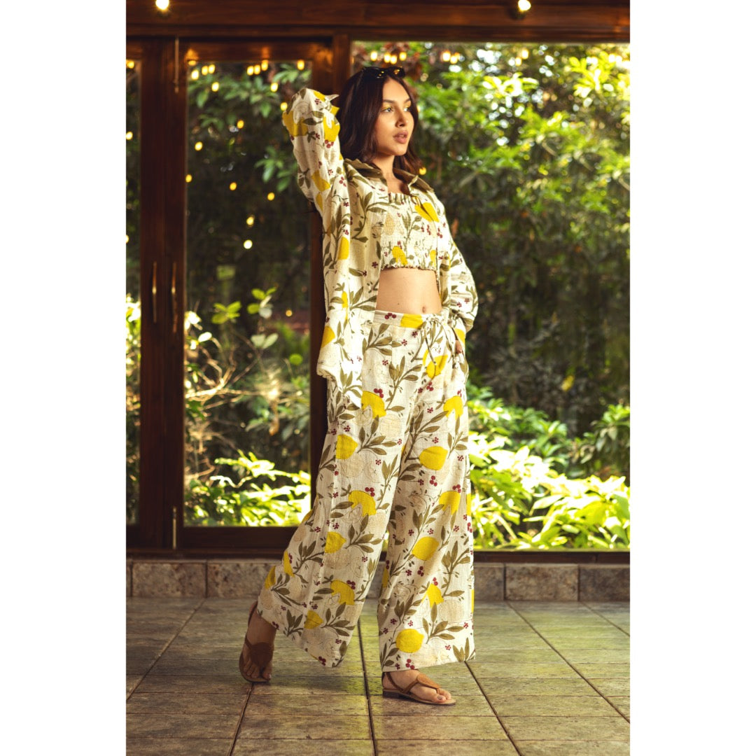 AKASHI Lemon Leaf Kala Cotton Women&