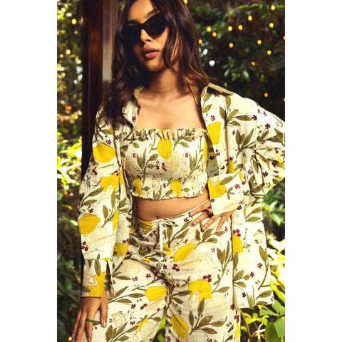 AKASHI Lemon Leaf Kala Cotton Women's Bralette