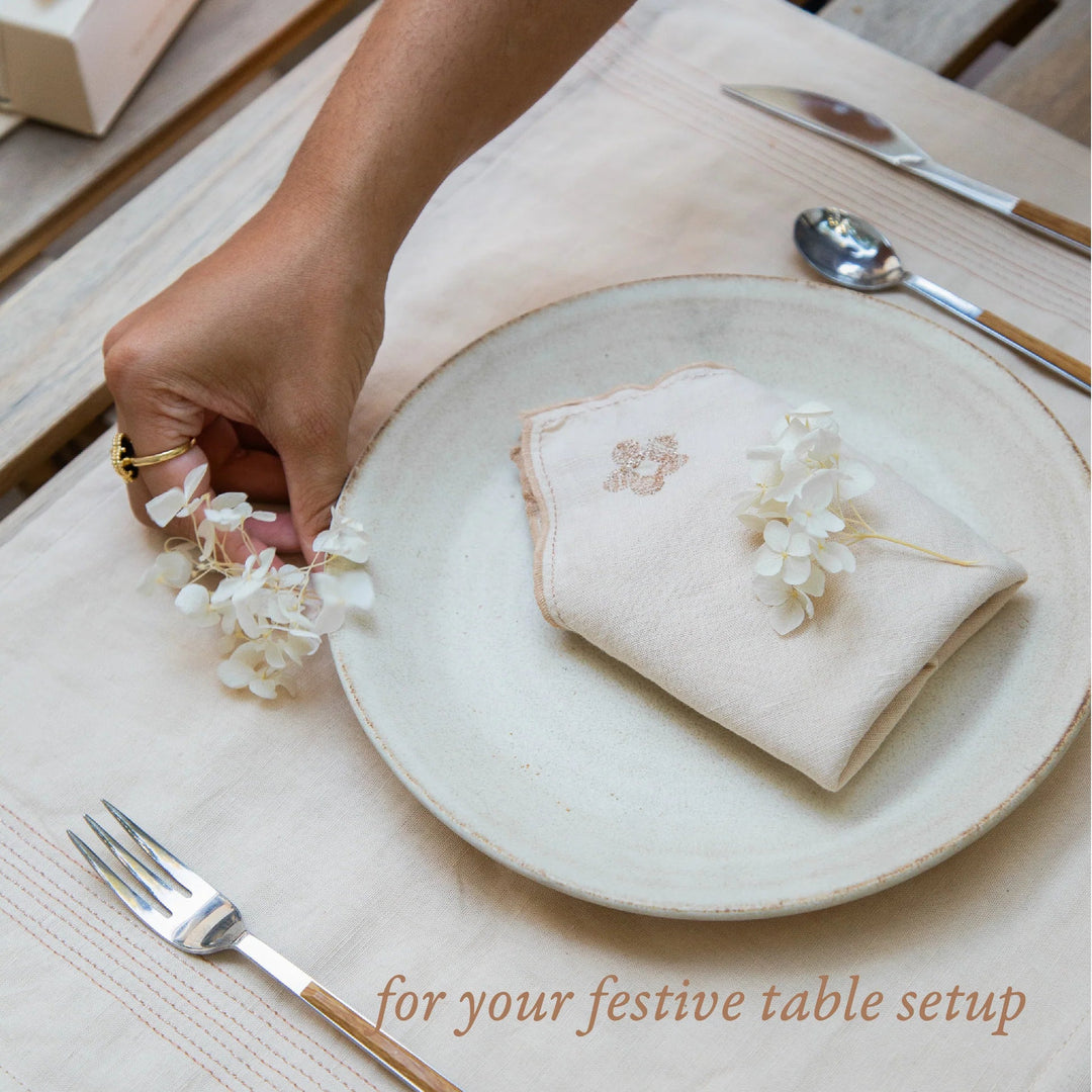 Akiiko Lico Flora Dinner Napkins (pack of 4) - Suspire