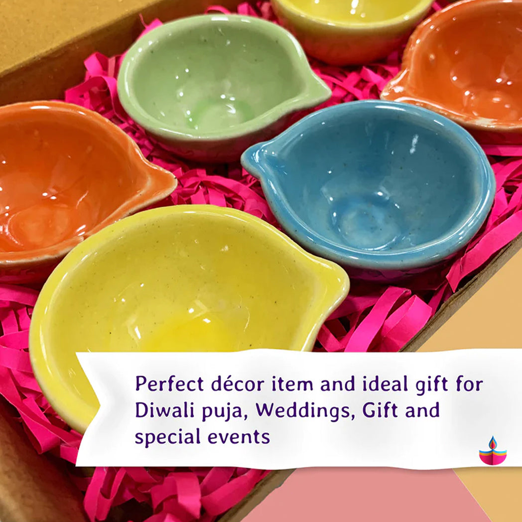 Bombay Greens Ceramic Diya Diwali Gift