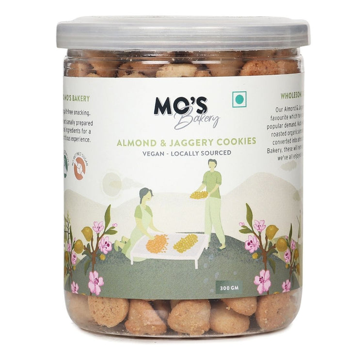 Mo's Bakery Almond & Jaggery Cookies vegan 100% natural & preservatives free