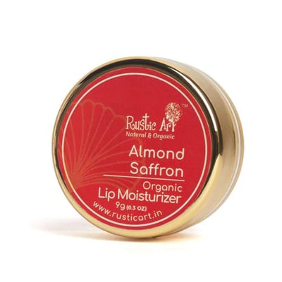 Rustic Art Almond Saffron Organic  Lip Moisturizer (9 gm) (pack of 2)