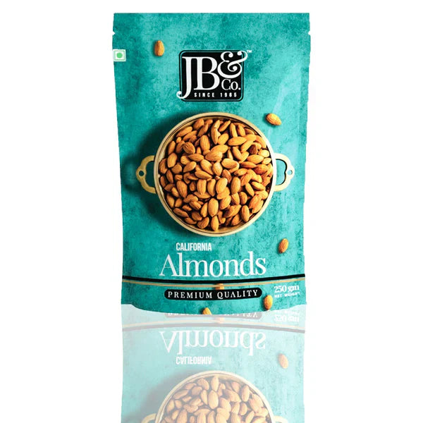 JB&CO Natural California Almond - Badam - 250 gm