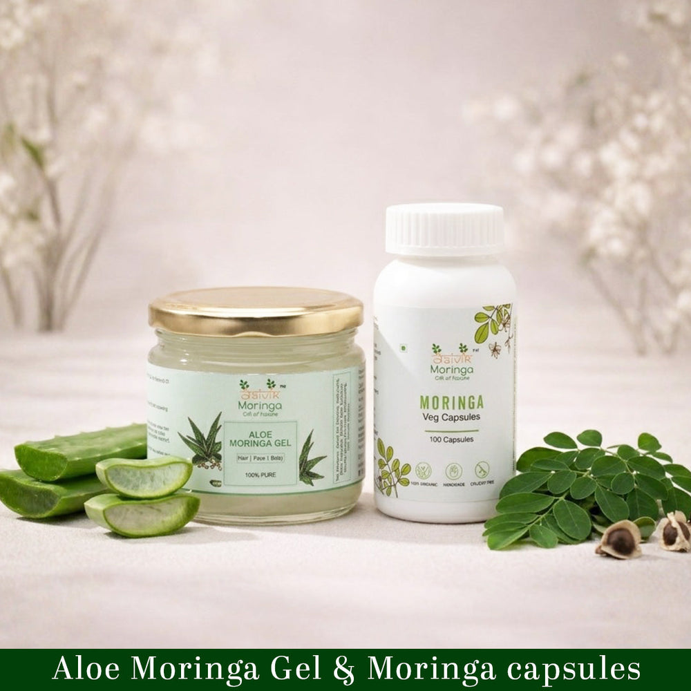 Aloemoringa gel 300g and  Moringa Veg Capsules