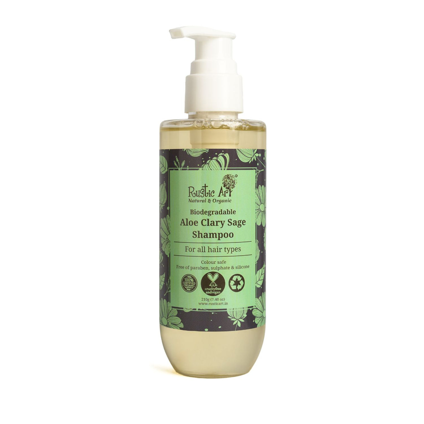 Rustic Art Aloe Clary Sage Shampoo 210g