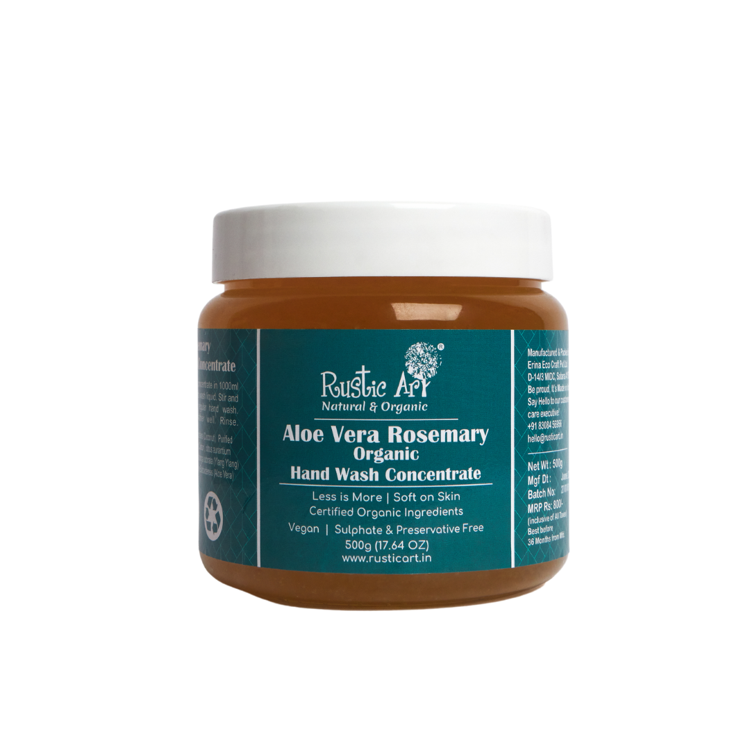 Rustic Art Aloe Vera Rosemary Hand Wash Concentrate 500gm