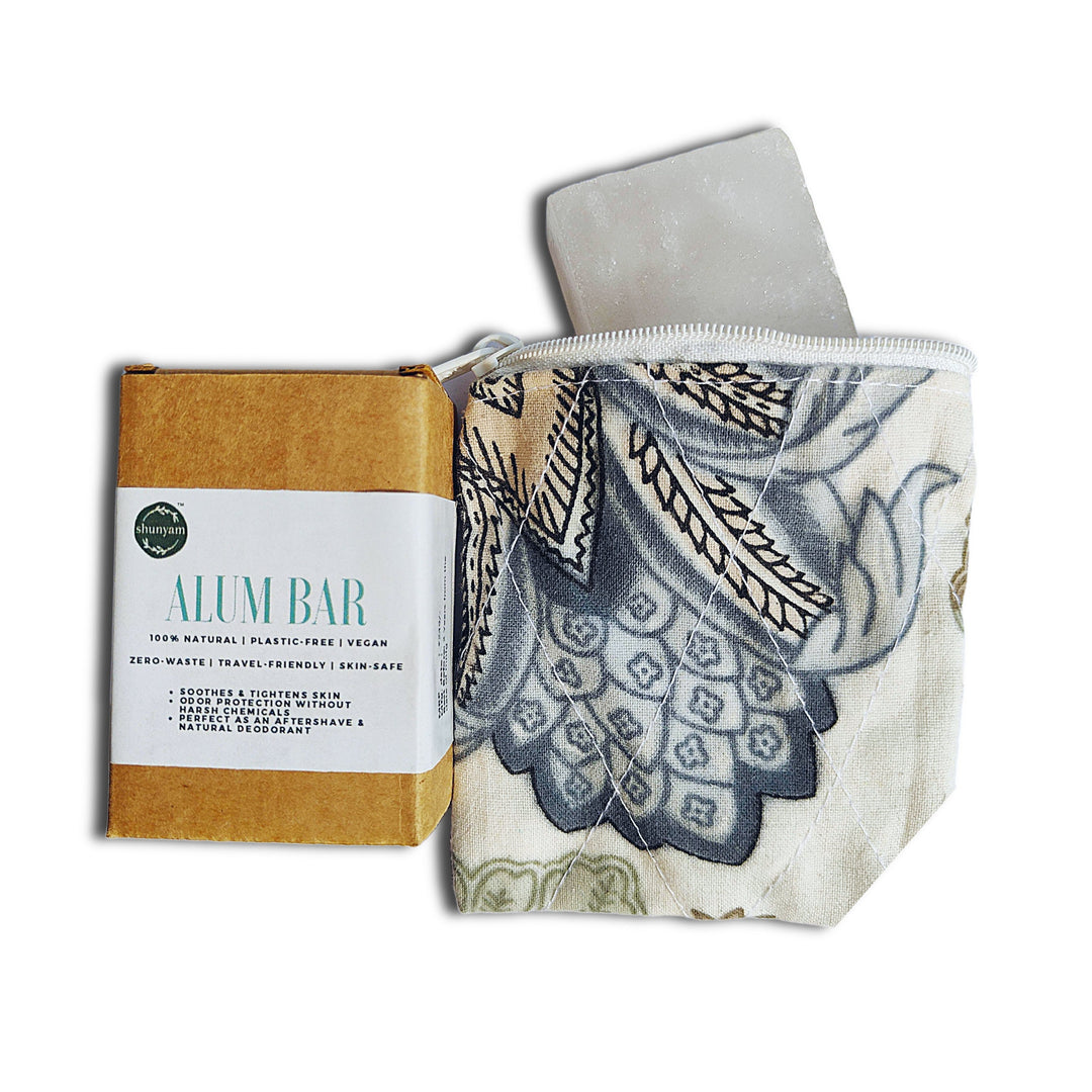 Alum Bar - Aftershave and Natural Deodorant with Travel Pouch (Free) - Suspire