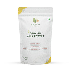 Bionode Organics Certified Organic Amla Powder - Rich in Vitamin C | No Chemicals & No Preservatives | Pack of 2