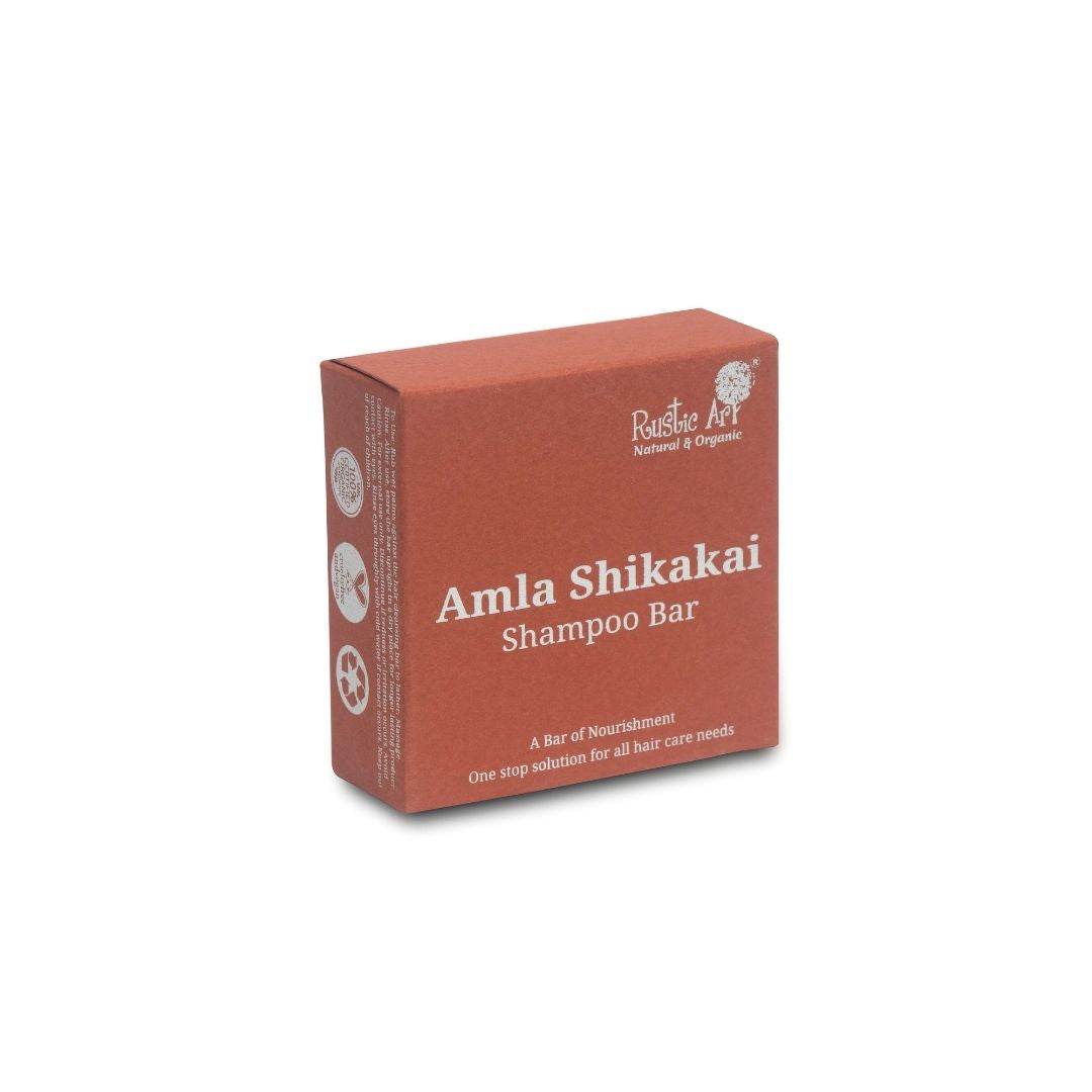 Rustic Art Amla Shikakai  Hair Cleansing Bar 75gm