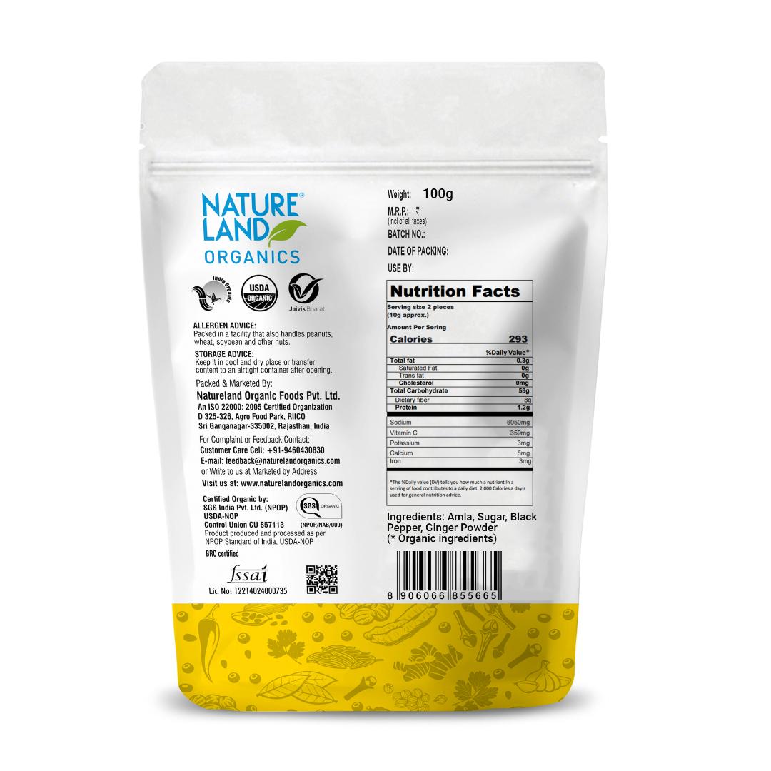 Natureland Organics Organic Amla Chatpata Candy