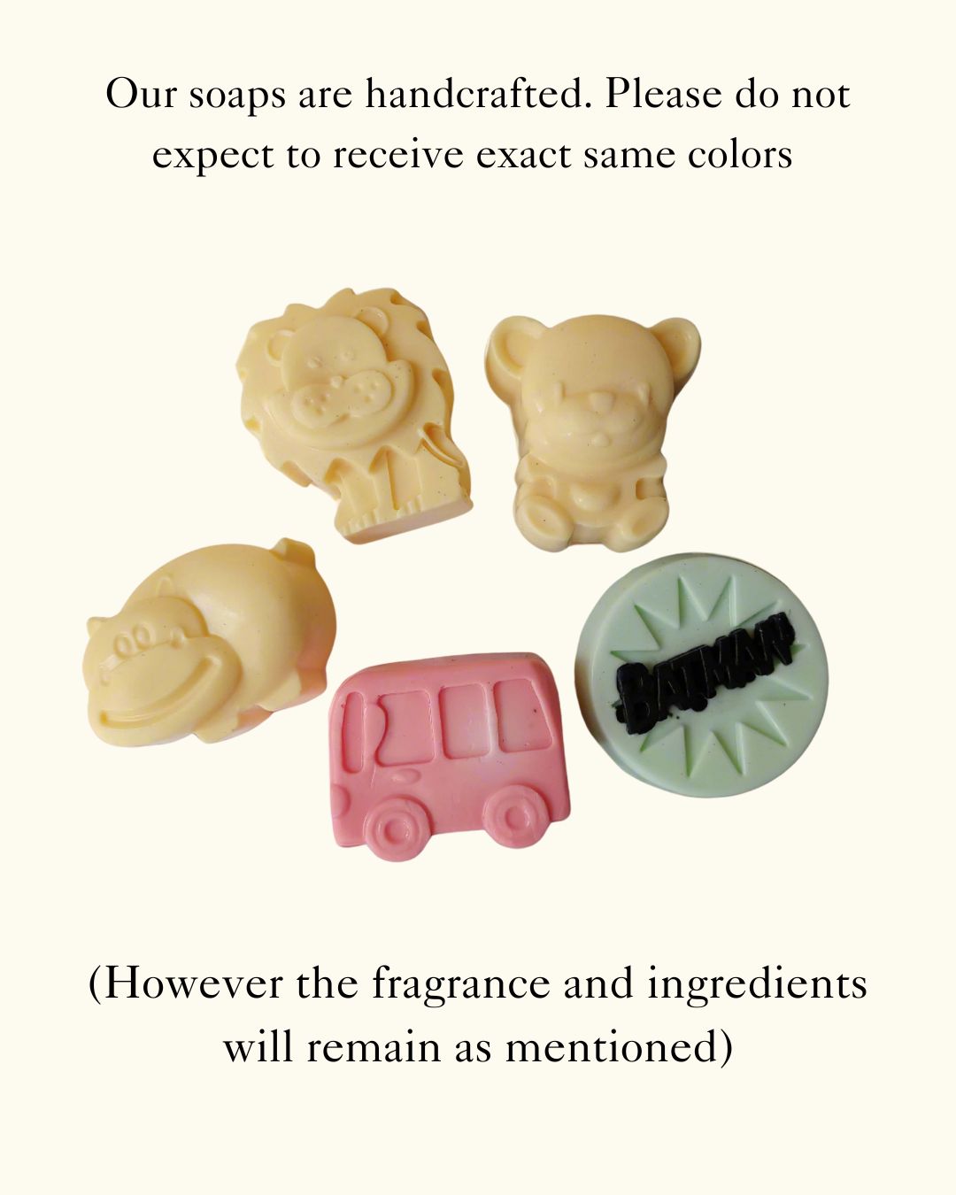 Sobek Naturals Kids Animals And Cars Toy Shaped Soap Set