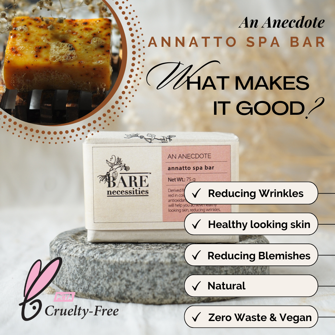 Bare Necessities Annatto Handmade Scrub Soap | All skin types - 75g