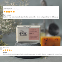 Bare Necessities Annatto Handmade Scrub Soap | All skin types - 75g