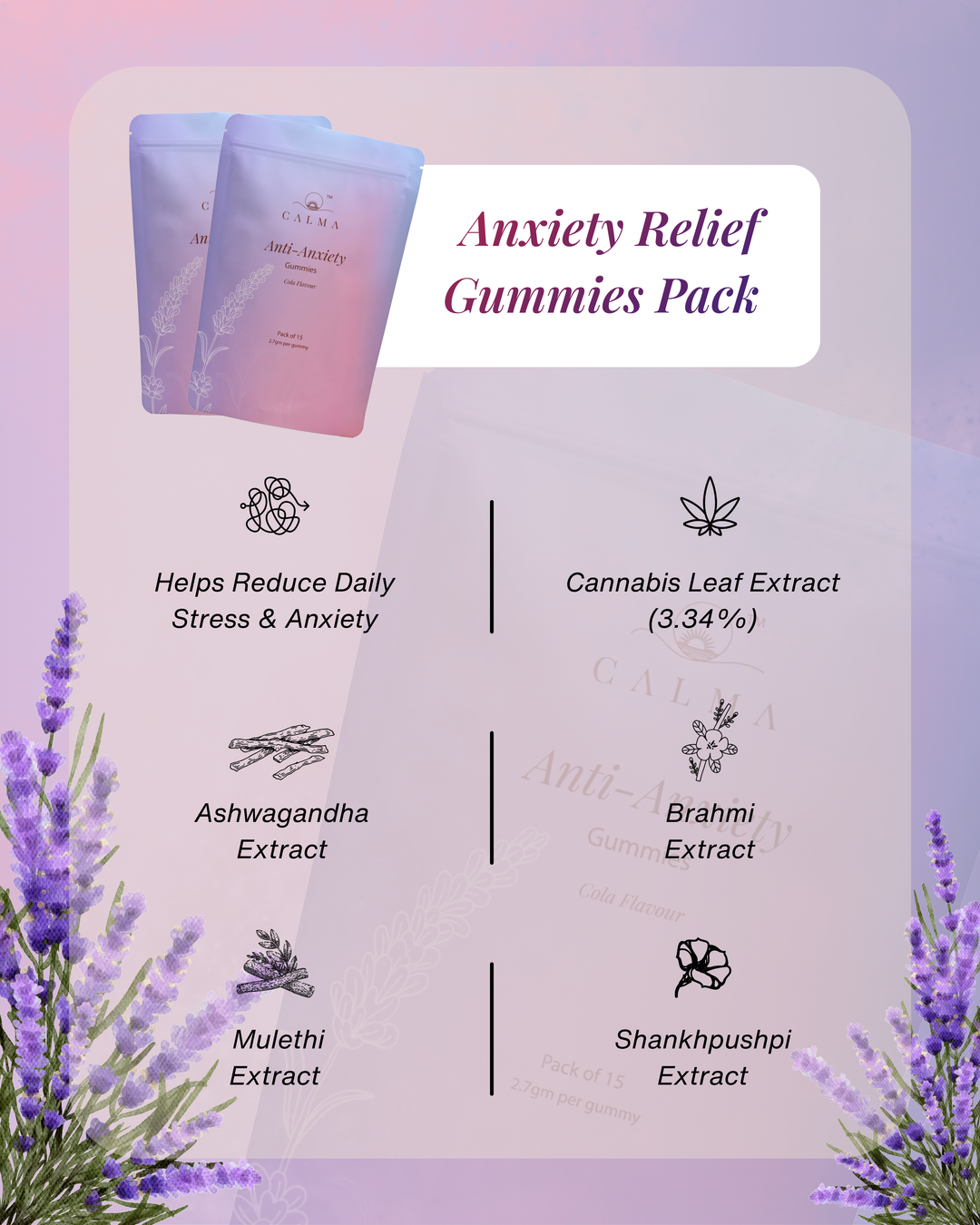 Anxiety Relief Gummies Pack