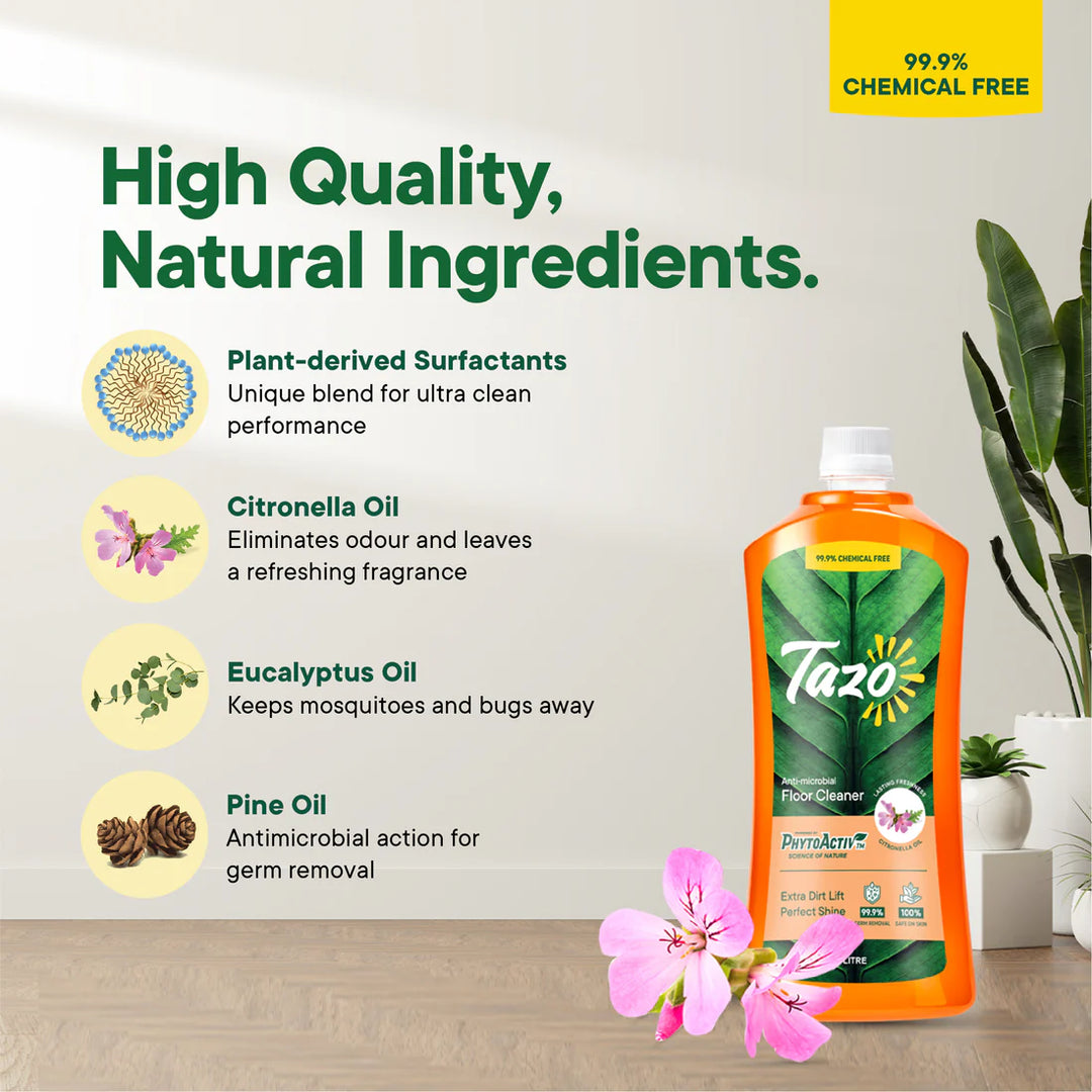 Chemical-free Floor cleaner with Citronella Oil, 1 litre