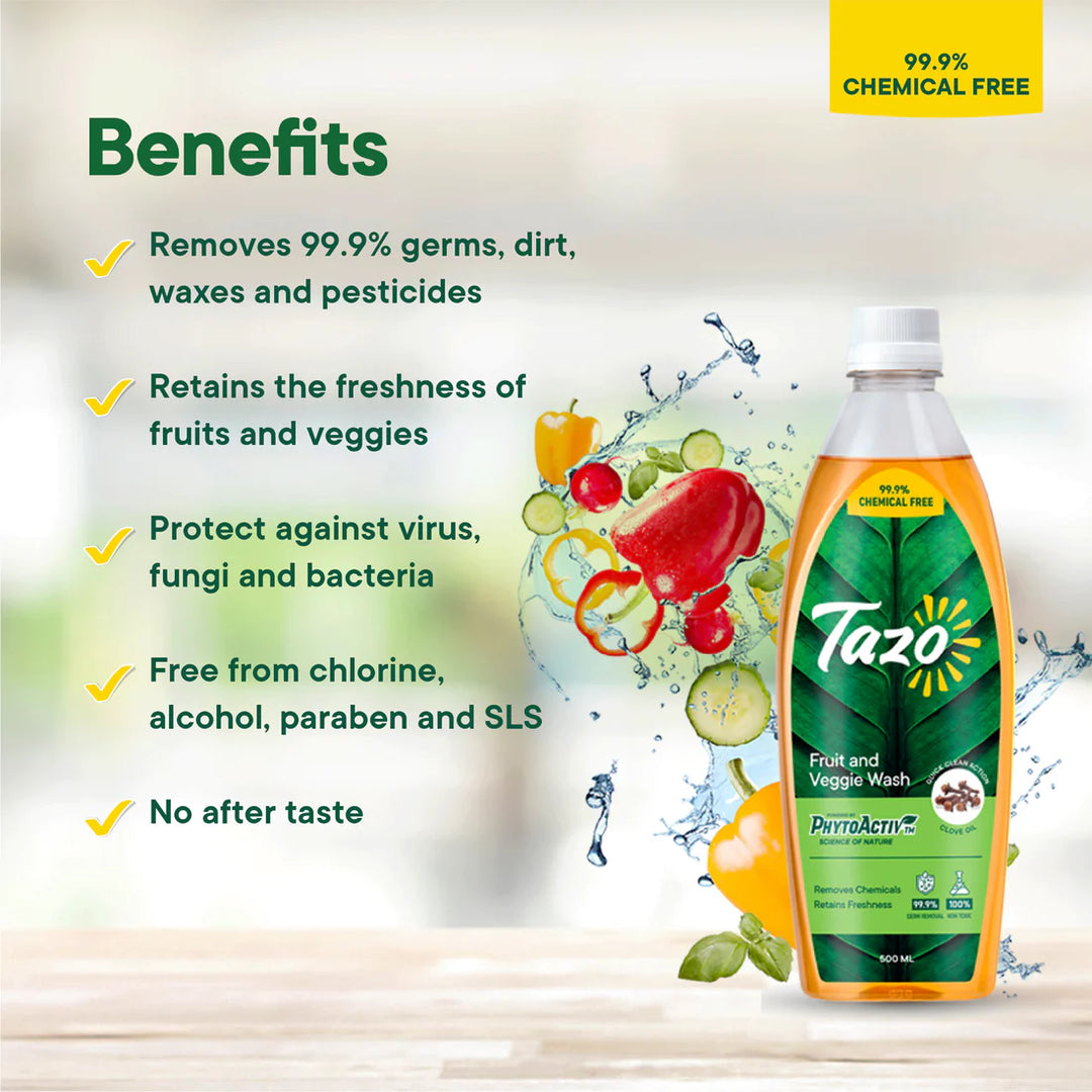 Chemical-free Fruit & Veggie Wash with Clove Oil, 500 ML