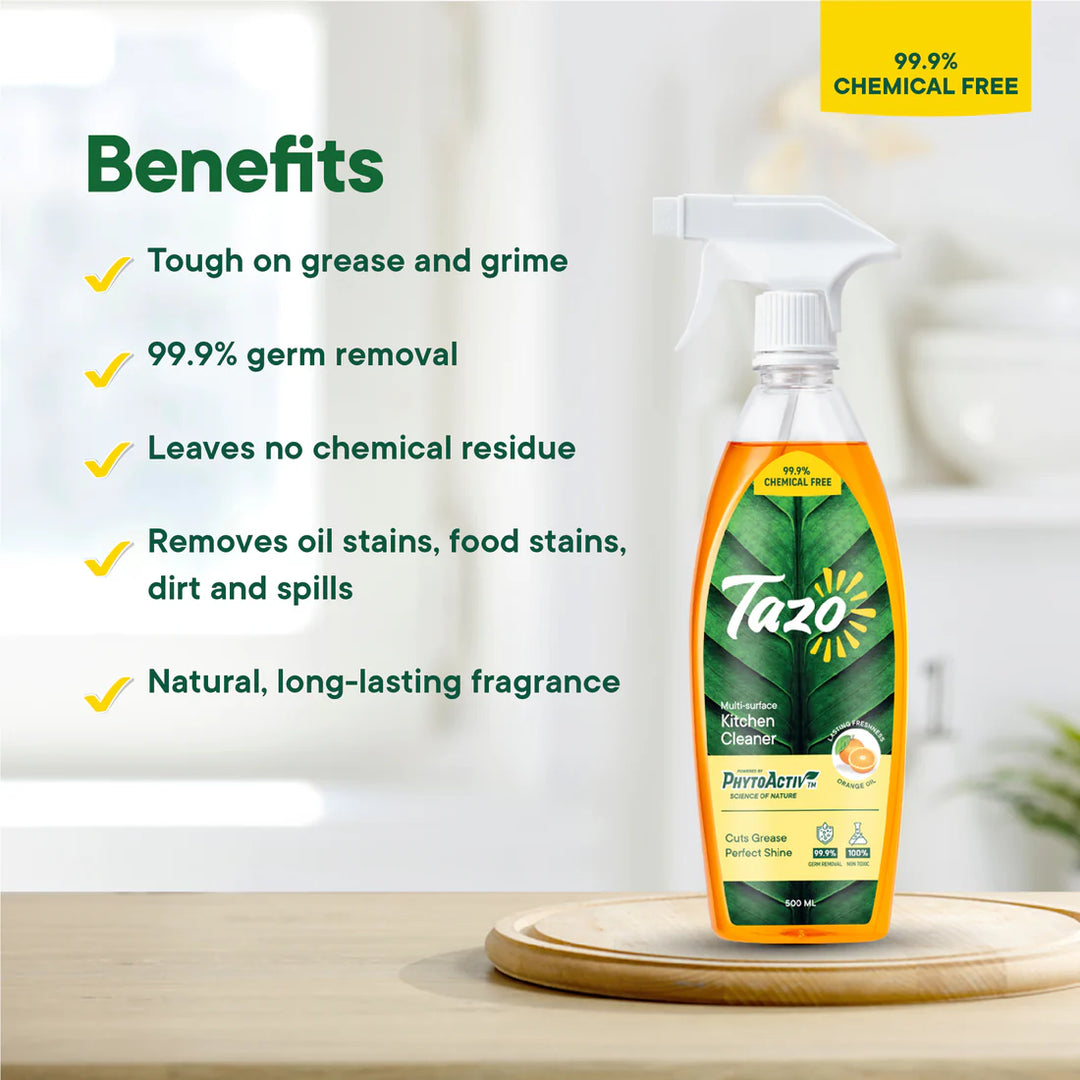 Chemical-free Kitchen Cleaner with Orange Oil, Multi-surface, 500 ML