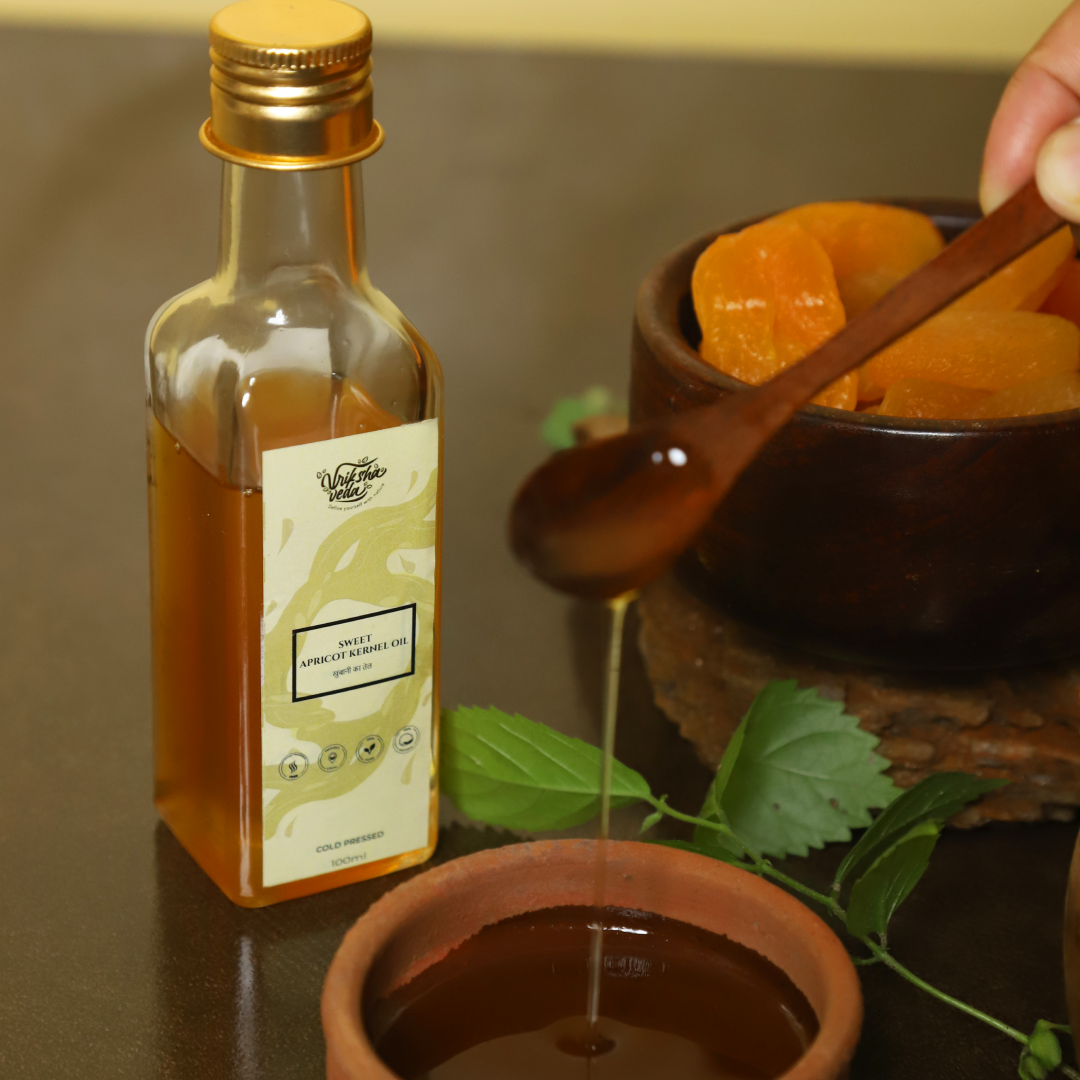 Pure Cold Pressed Sweet Apricot Kernel Oil (Khubani ka Tel) | For Hair and Skin Care