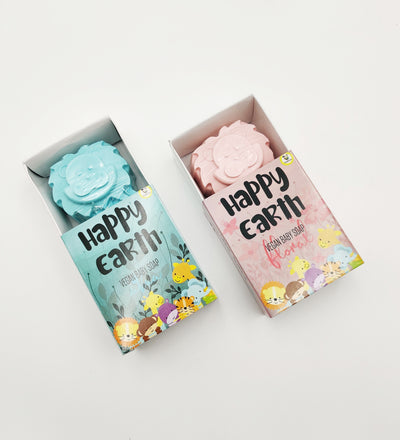 Happy Earth Vegan Baby Bath Soap for Kids - Floral