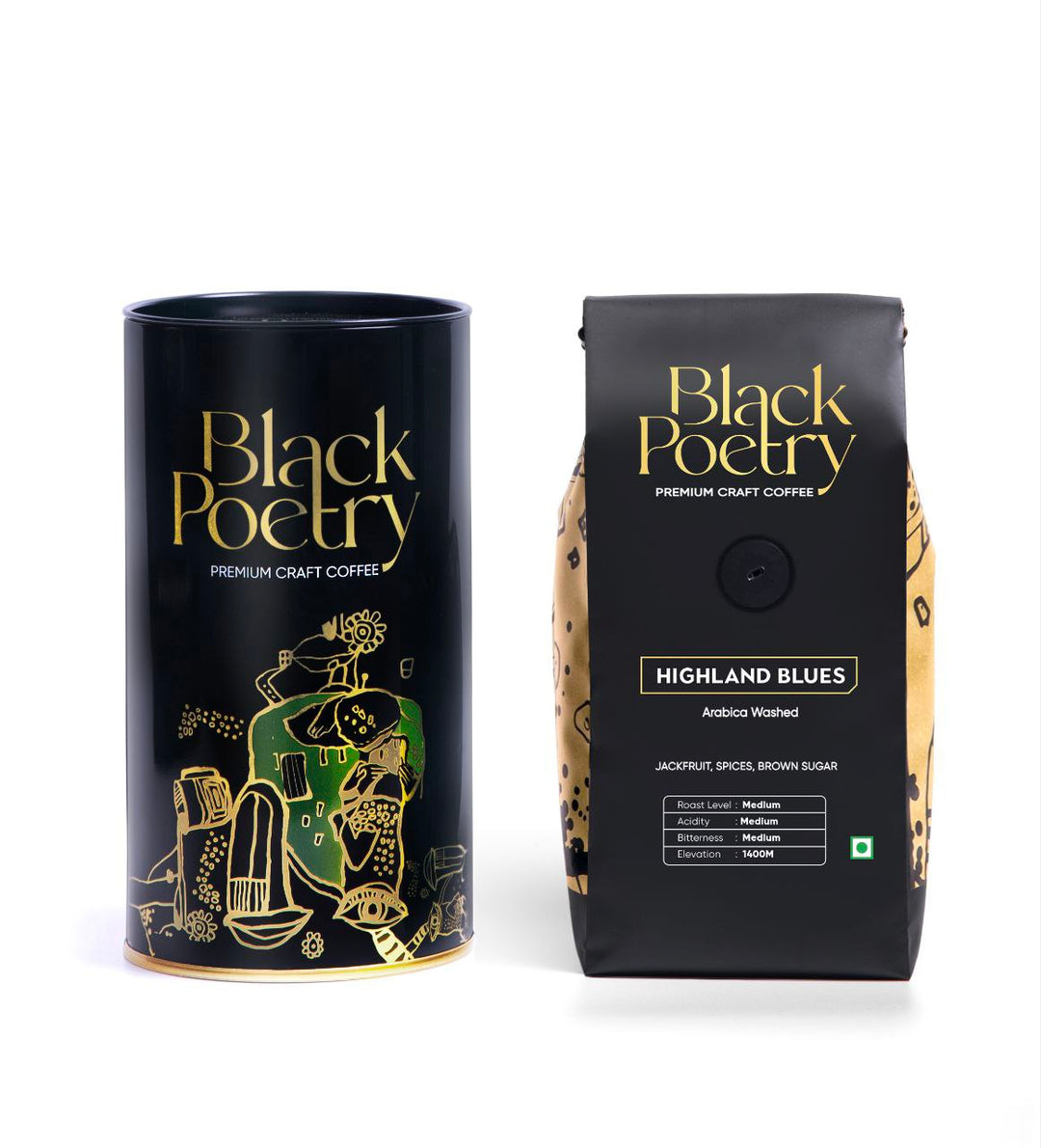 Black Poetry BREW BOX Hamper (2 Coffee Canisters + 1 French Press)