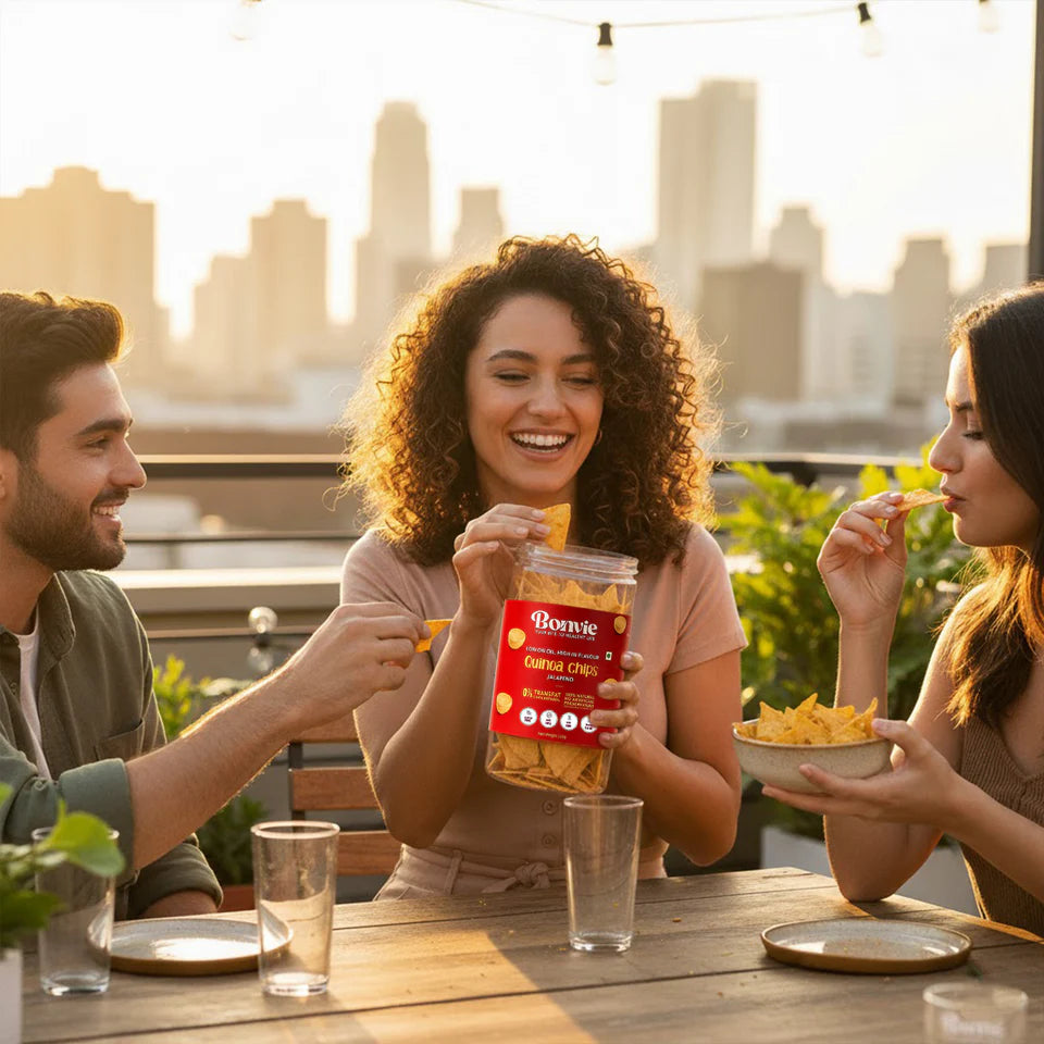 Bonvie Quinoa Chips - Jalapeño Pack of 3