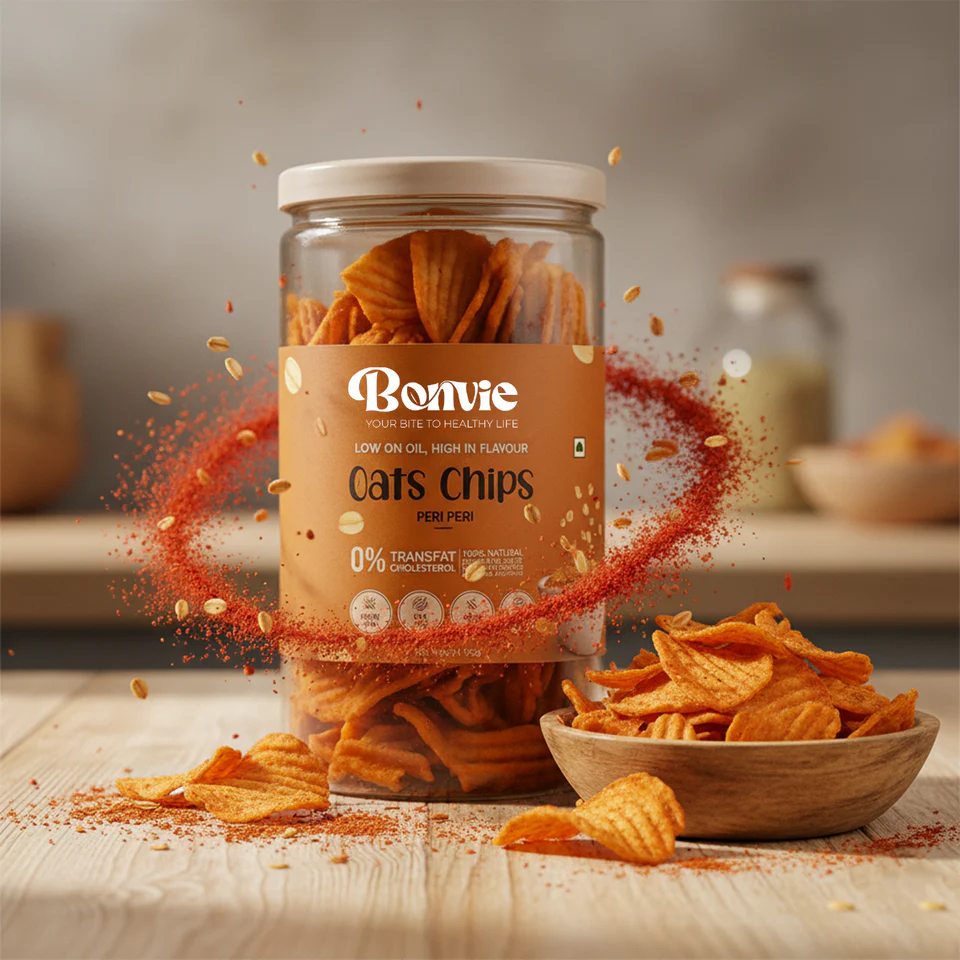 Bonvie Oats Chips - Peri Peri - Pack of 3
