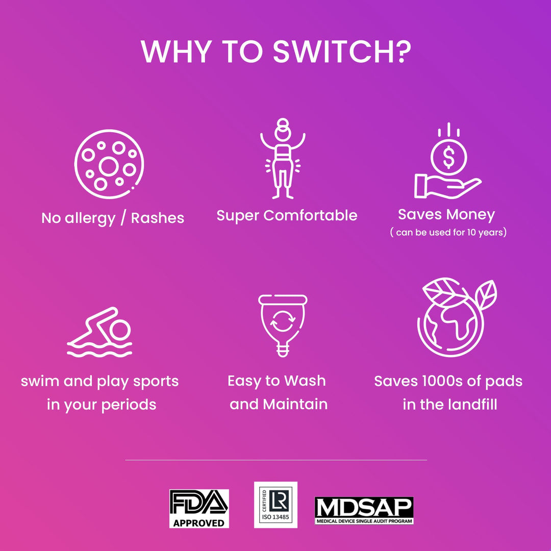 SochGreen Menstrual Cup (improved design) (FDA approved)