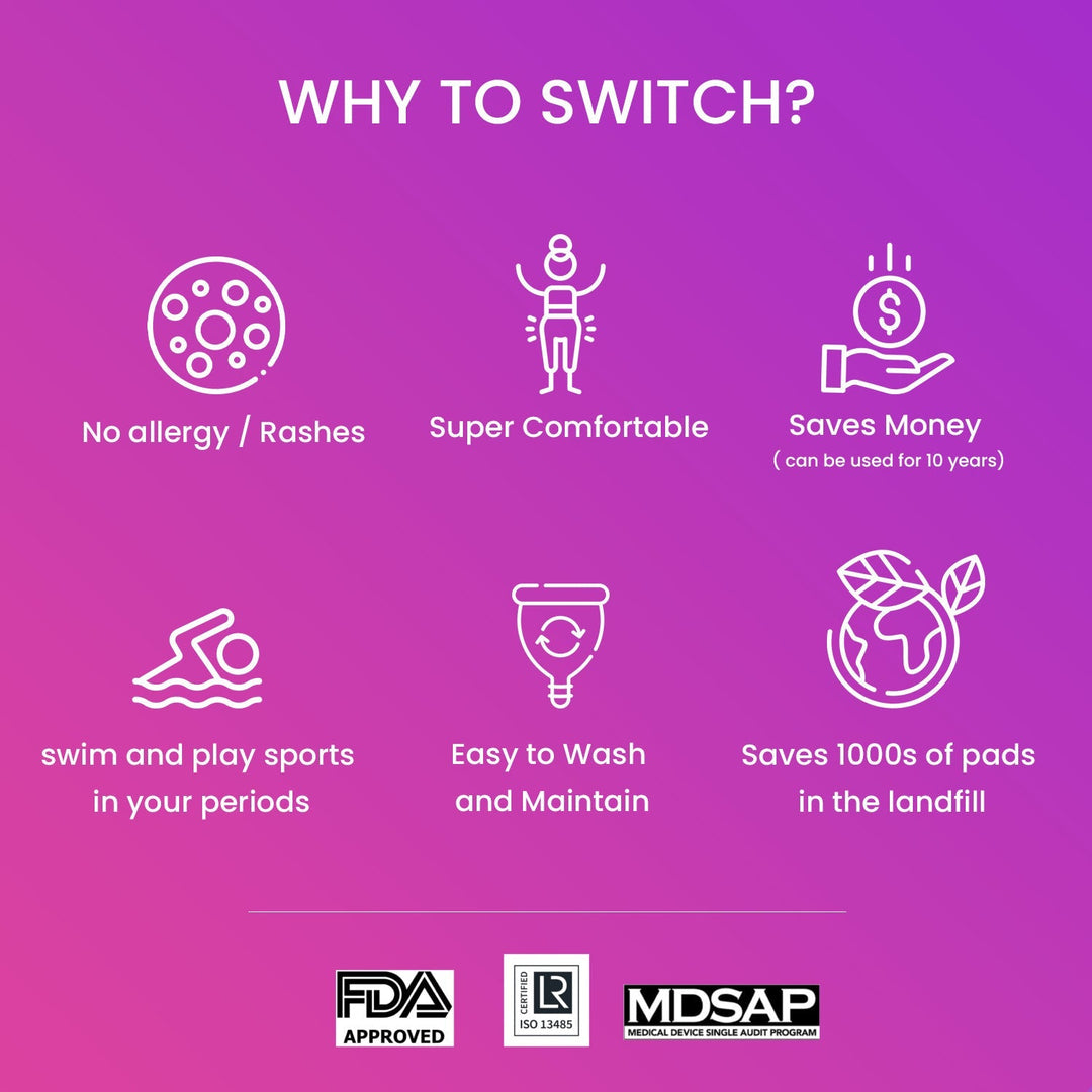 SochGreen Menstrual Cup (improved design) (FDA approved)