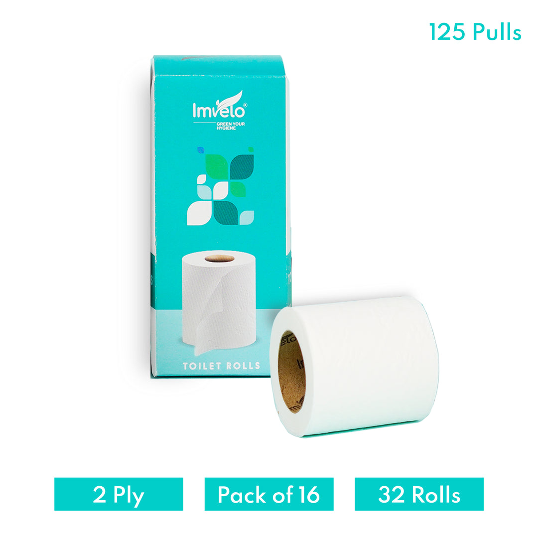 Imvelo Ply Toilet Roll | Ecofriendly | Soft & Highly Absorbent | Flushable Toilet Tissue