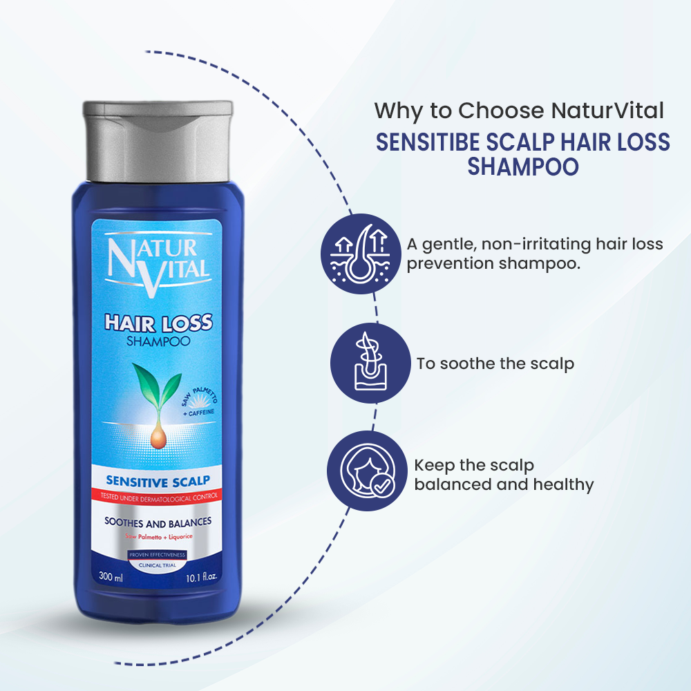 NaturVital Sensitive Hair Loss Shampoo – 300ml